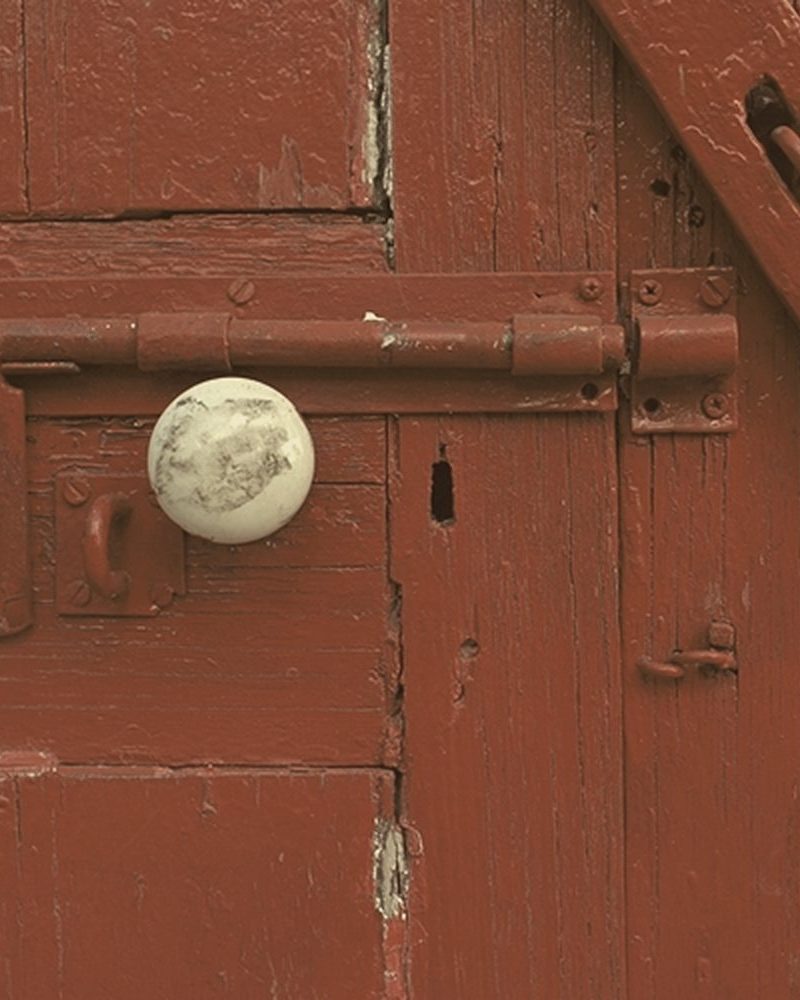 Red door detail