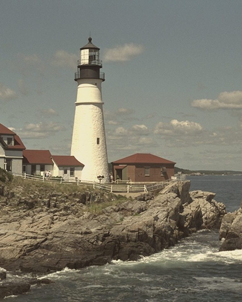 Lighthouse on a headland